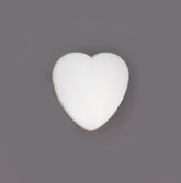 Witte Hartvormige Knoop Knopen KNP00009